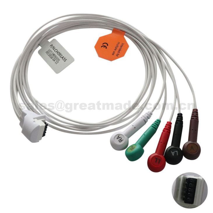 Използвайте с Mortara H3 Holter Leadwires
