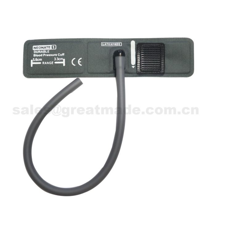 Новородено # 1 Nibp маншет, 3.3-5.6см обиколка на рамото, без газа, единична тръба