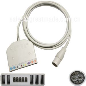 Използване с Lohmeier 98.060.120 / A многопараметричен багажник (IBP * 2, температура * 2, 5-оловна ЕКГ, Spo2)